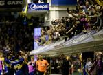 FØLELSER. Der er altid store følelser på spil, når Boca Juniors og River Plate mødes som det var tilfældet i marts. 