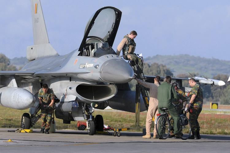 Bidrag. Belgien har bidraget med seks F-16-jagerfly til den internationale koalition, der bekæmper IS i Irak. 