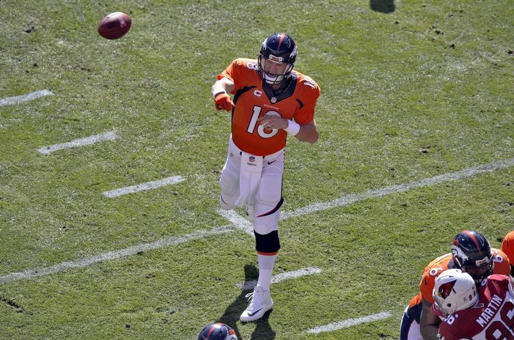 Rekordjagt. Det er et spørgsmål om tid, før Manning overtager rekorden for flest TD-kast fra Brett Favre. 