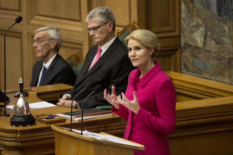 Dagsorden. Statsminister Helle Thorning-Schmidt holdt i går sin tale ved Folketingets åbning. 
