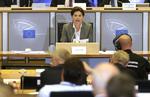 Topost. Alenka Bratusek måtte svare for sig, da hun var til høring i Europaparlamentet. 