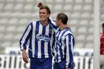 OB'er. I efteråret 2004 spillede Pontus Segerström (t.v.) 8 kampe i Superligaen for OB. 