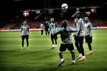 TRÆNING. I morgen spiller Cristiano Ronaldo (tv.) sin tredje landskamp i Parken, hvor Portugal endnu ikke har vundet. 