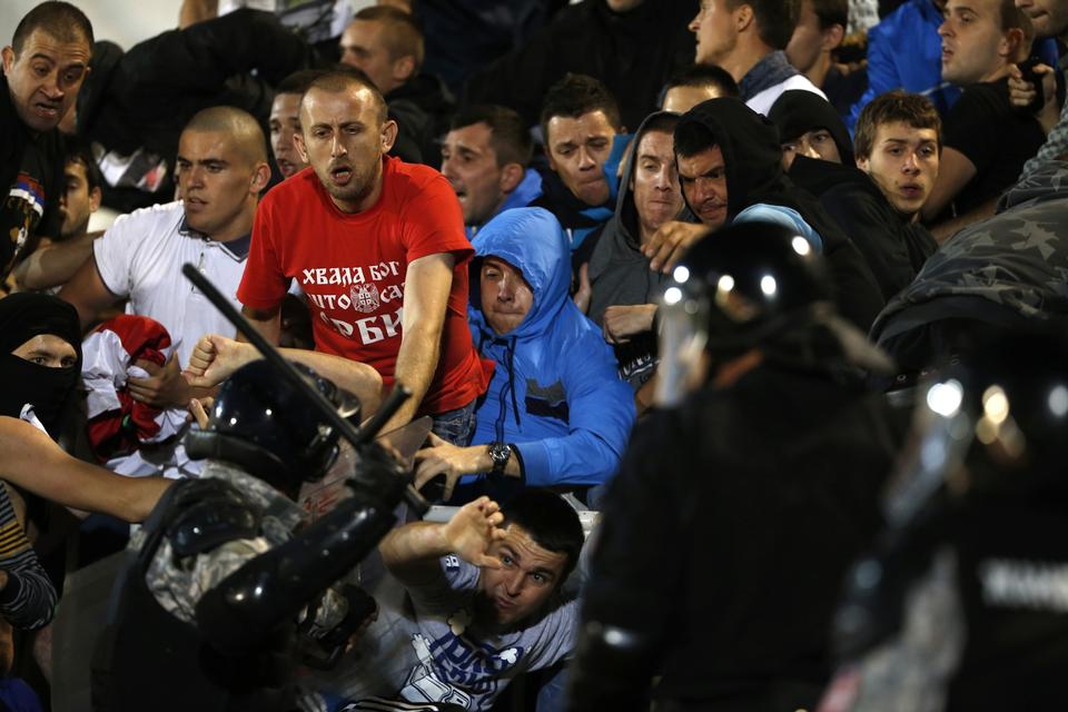 Serbia Albania Euro Soccer