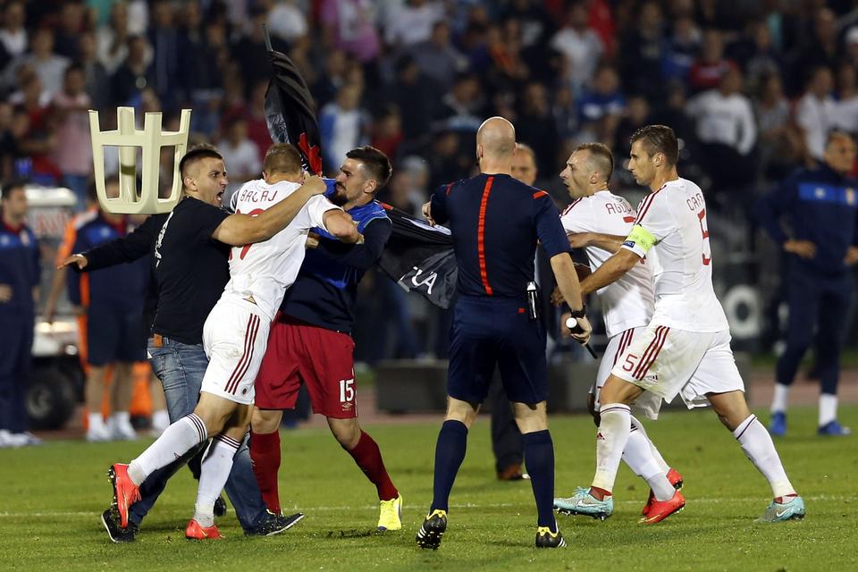 Serbia Albania Euro Soccer