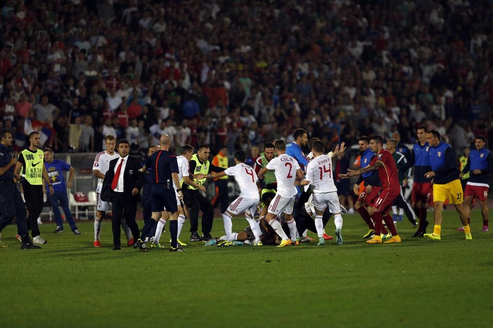 Serbia Albania Euro Soccer