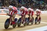 UDSKIFTNING. I forhold til for et år siden er Rasmus Quaade (nr. 3) fra venstre den eneste tilbageværende på det danske 4 km-hold, der ved et World Cup-løb i Manchester også talte Lasse Norman, Mathias Møller og Alex Rasmussen. 