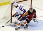 MISSER. Selv om Frans Nielsen brændte dette straffeslag, vandt New York Islanders for fjerde gang i træk. 