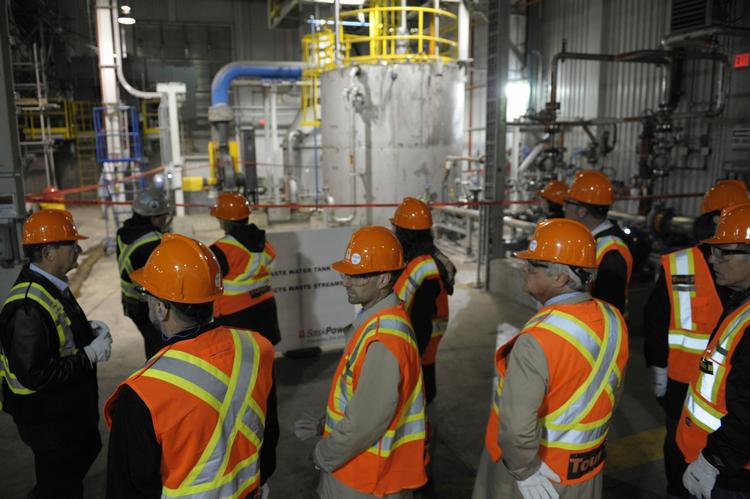 SaskPower begyndte sidste tirsdag at fjerne CO2 fra røgen på kraftværket Boundary Dam i provinsen Saskatchewan. 