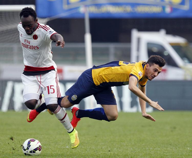 SEJR. Det endte med en sikker sejr til Michael Essien (tv.) og Milan. 