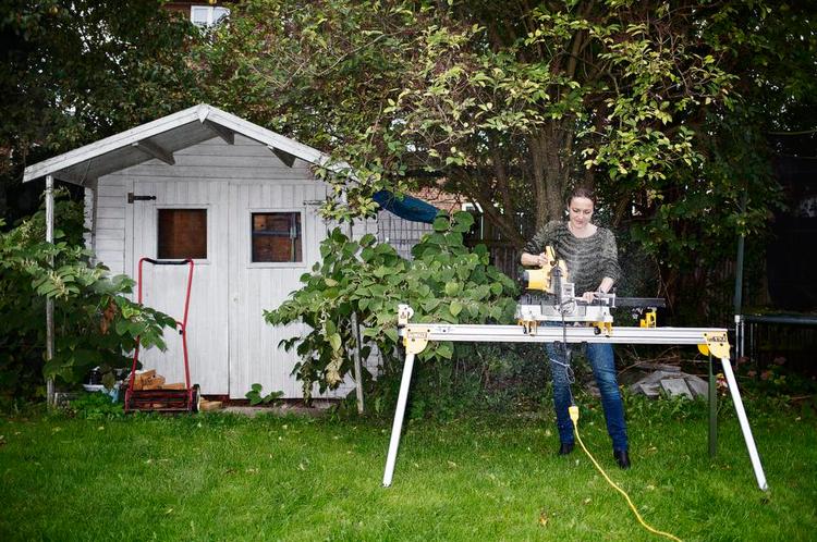 Fingersnild. Marie Askehave elsker lækkert værktøj, som hun gør flittigt brug af i den gamle villa i Vanløse. 