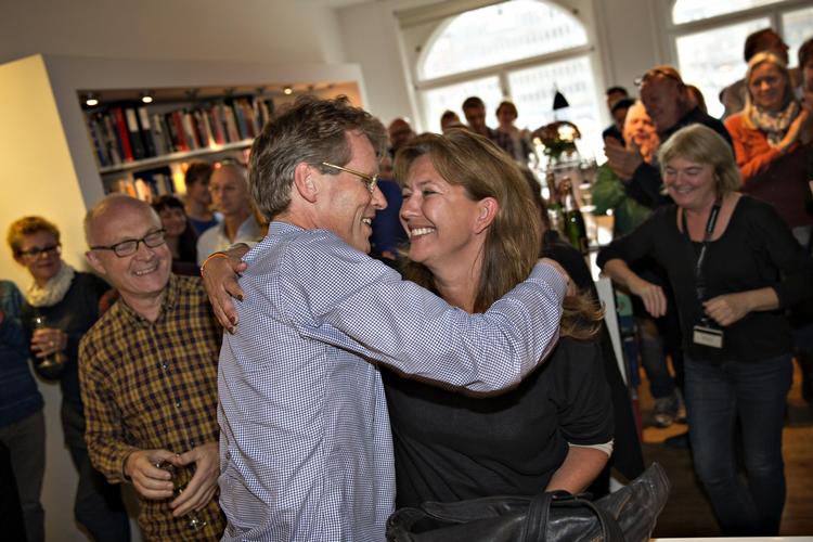 HÆDER. Det var fjerde gang, at ansvarshavende chefredaktør på Politiken, Bo Lidegaard, fik æren af at tildele den årlige Edvard-pris. 