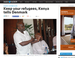 ASYL. Kenya er ikke klar til at tage imod flygtninge fra Danmark understreger talsmand for landets indenrigsminister. 