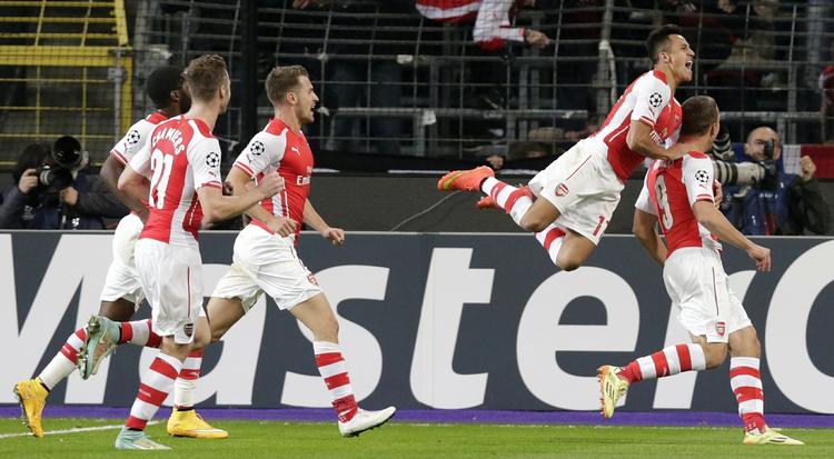 1-2. Arsenals sejrsmål i Bruxelles blev scoret af Lukas Podolski. 