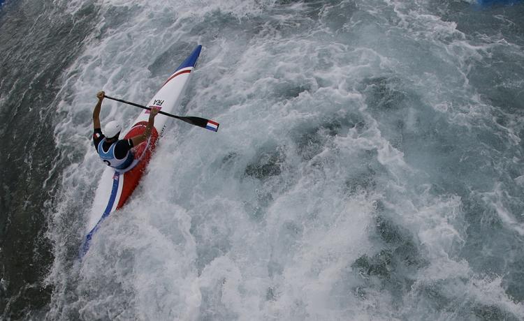 Trend. London har allerede Lee Valley White Water Center, som var i brug i 2012 under OL i kanoslalom. Her ses den franske guldvinder Tony Estanguet. 
