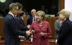 Topmøde. Tysklands forbundskansler, Angela Merkel på EU's klima- og energitopmøde. 
