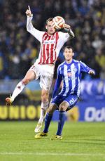 tilbage. Thomas Enevoldsen var blandt AaB's bedste i opgøret mod Dynamo Kiev. 