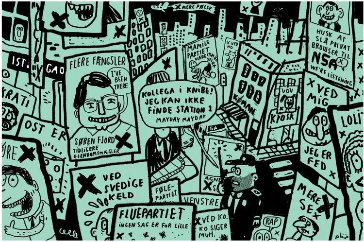 Tegning. Philip Ytournel 