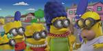 MASH-UP. I en af ugens mest populære videoer dukker The Simpsons op, som var de en del af gruppen af håndlangere (også kaldet 'minions') fra 'Grusomme Mig'-filmene. (Foto: PR/Fox) 