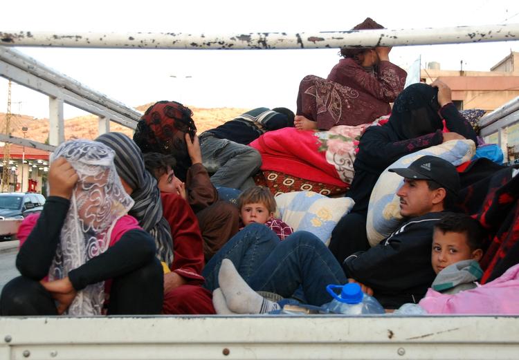 Væk. Syriske flygtninge i Syrien. 