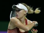 netruller. Caroline Wozniacki var uheldig med en netruller til Serena Williams i den tiebreak i tredje sæt, der afgjorde semifinalen til amerikanerens fordel. 