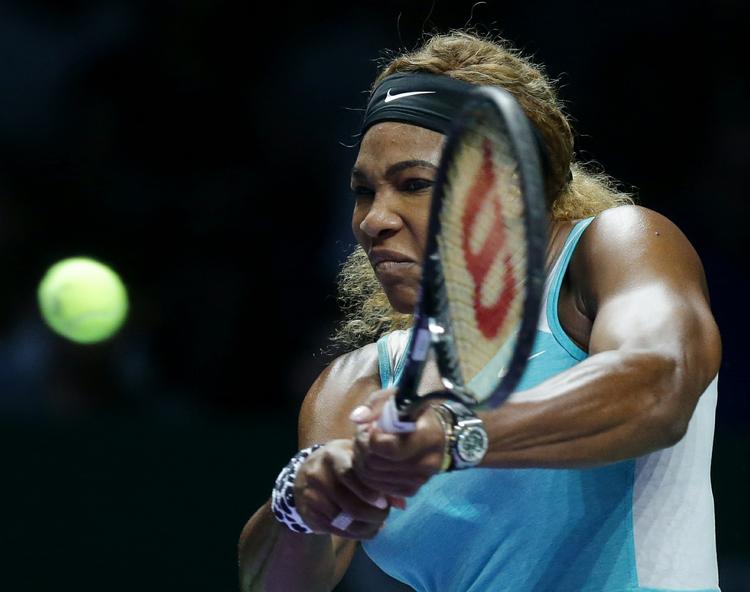 mærket. Serena Williams var meget hårdere ramt af Caroline Wozniackis aggressive spil, end det så ud til under semifinalen. 