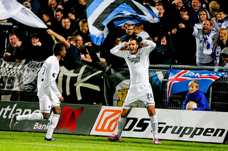 REVANCHE. Youssef Toutouh slog FC Københavns sejr fast, da hovedstadsklubben fik taget revanche for det chokerende nederlag tidligere på sæsonen. 