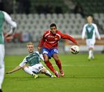MÅLSCORER. Dagens første mål i DBU Pokalen blev scoret af Marc Rochester Sørensen fra FC Vestsjælland mod F.C. Svendborg. 