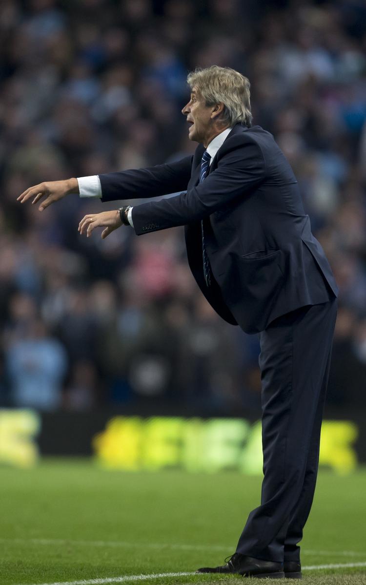 dirigent. Manuel Pellegrini har på det seneste haft svært ved at styre Manchester Citys mange stjernespillere til overbevisende spil. 
