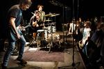 Benhård. Nok har Steve Albini (forrest) fået slebet nogle kanter af med årene, men Shellac kan stadig slå fra sig. 
