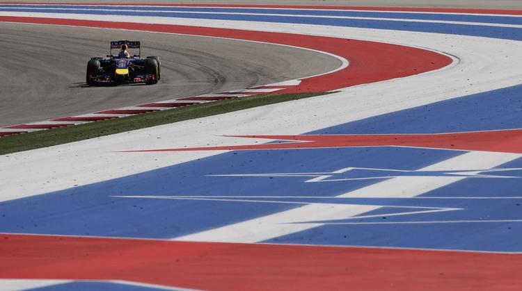 Asfalt. Formel 1-banen i Austin i USA, hvor Kevin Magnussen i morgen starter i syvende position. 