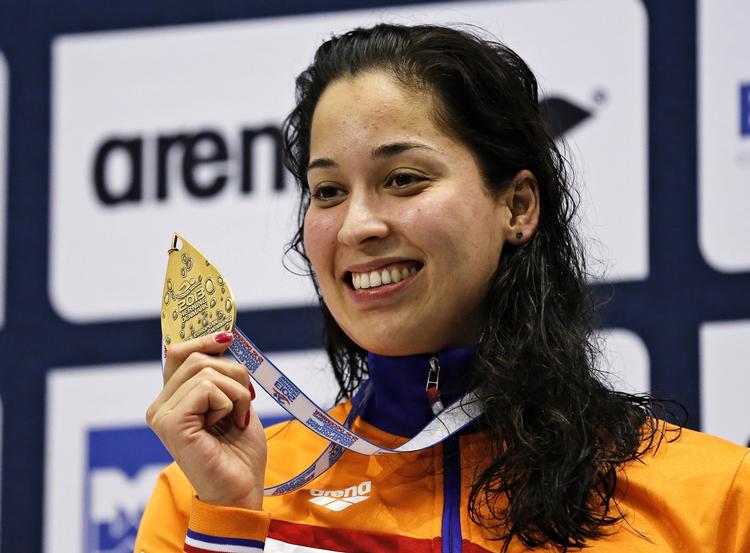 GULDVINDER. Ved EM på kortbane i Herning for et års tid siden vandt Ranomi Kromowidjojo guld i 50 og 100 meter fri. 