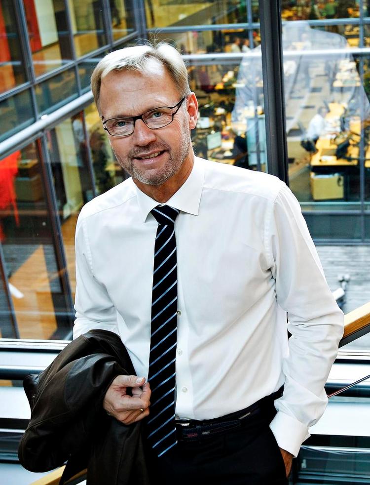 Nej tak. Jyske Banks ordførende direktør, Anders Dam, kan ikke se fordelene ved at gå med i bankunionen. 