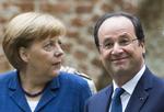 ramte. Angela Merkel og Francois Hollande er to af de statsledere, som må konstatere, at det går trægt med økonomien derhjemme. Allerværst ser det ud for Frankrigs præsident. 