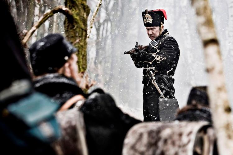 Kamp. I afsnit fem zoomer '1864' ind på tyske husarers møde med en dansk deling ved Sankelmark. Foto: Per Arnesen, Miso Film. 