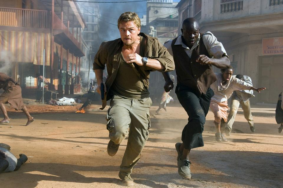 I 'Blood Diamond' af Edward Zwick fra 2006 er DiCaprio antihelten Danny Archer, der lever af at smugle diamanter i Sierra Leone under borgerkrigen. Oscar-komitéen nominerede ham til prisen 'Bedste mandlige hovedrolle'. Det var hans tredje oscarnominering som skuespiller, men også denne gang måtte han se en anden løbe med prisen. 
