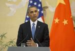 Klimaaftale. USA's præsident Barack Obama ved et fælles pressemøde med Kinas præsident  Xi Jinping. 
