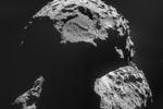 Kometen 67P/Churyumov-Gerasimenko set fra rumsonden Rosettas navigationskamera. Her ses Agilkia - det udvalgte landingssted - d. 6/11. 