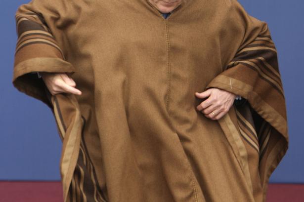 George W. Bush kæmper lidt ... 