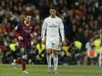 Rivaler. Ronaldo (th) har ifølge en ny bog et særligt navn til Messi: Hijo de puta (søn af en luder). 