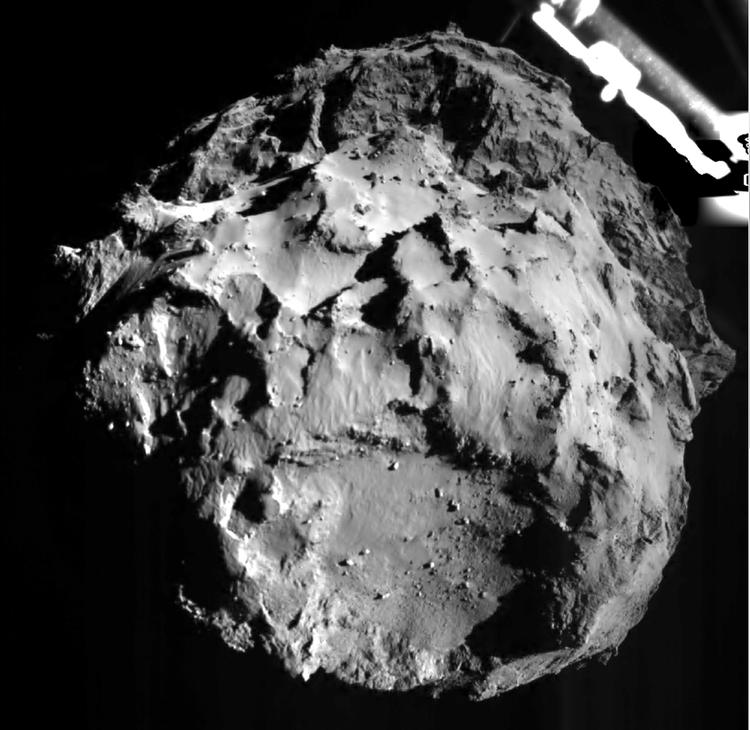 Mission. 'Philae' tager et billede af kometen 67p få kilometer før den lander. 