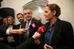 Tilfreds. SF-formand Pia Olsen Dyhr ikke har fået alle sine ønsker opfyldt, er hun grundlæggende glad for den finanslovsaftale, SF i dag har indgået med regeringen og Enhedslisten. 