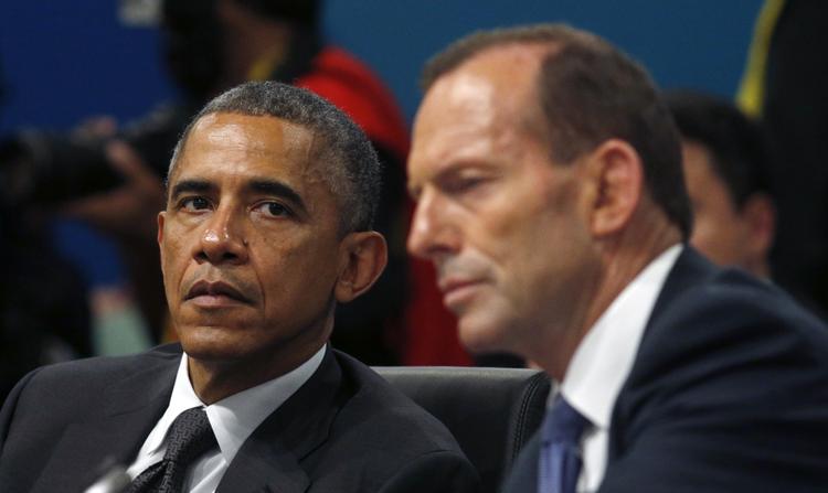 Økonomi. Tony Abbott (th) er vært for G20-topmødet, hvor blandt andre Barack Obama også deltager. 