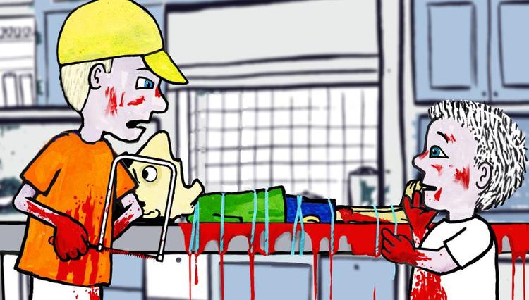 Punktum. Lyden blev indspillet i 1969. Og nu er selve tegnefilmen til en af Villy Sørensens 'Sære historier' snart færdig. 