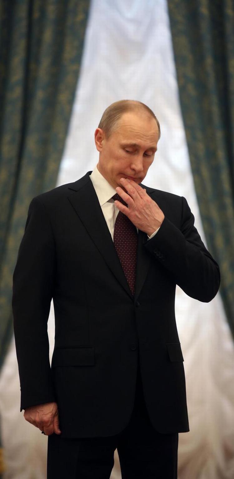 Magtbalance. Vladimir Putin og Angela Merkel er på kant med hinanden - og det drejer sig om langt mere end bare Ukraine. 