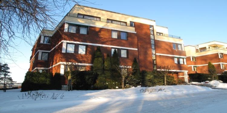 dyrt. Det er lejligheden på toppen af ejendommen her, der sætter ny nordisk rekord i kvadratmeterpris. 