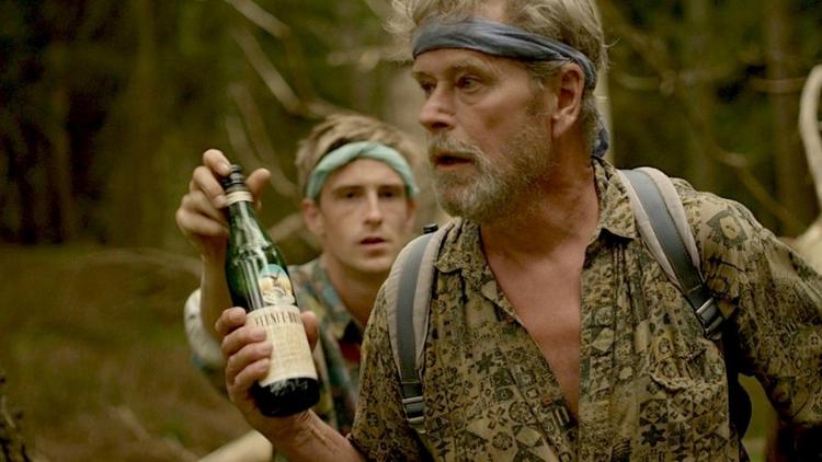 Vinderfilm. 'Ud, spring over, ind' tog hele fem priser ved Ekko Shortlist Award. På billedet ses skuespillerne Søren Spanning (forrest) og Thomas Ernst. 