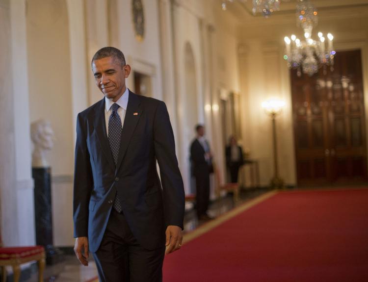 Indgreb. Barack Obama ses på vej til at holde et af årets måske vigtigste taler. 