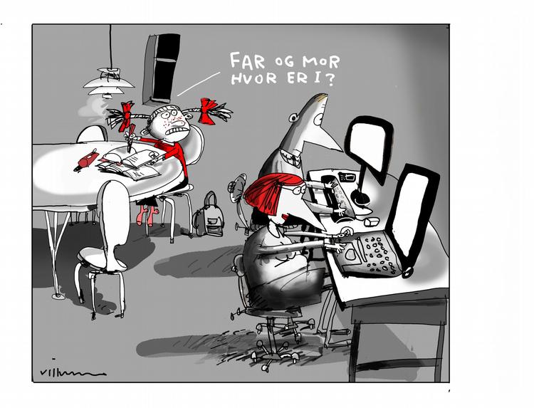 Tegning. Jørn Villumsen 