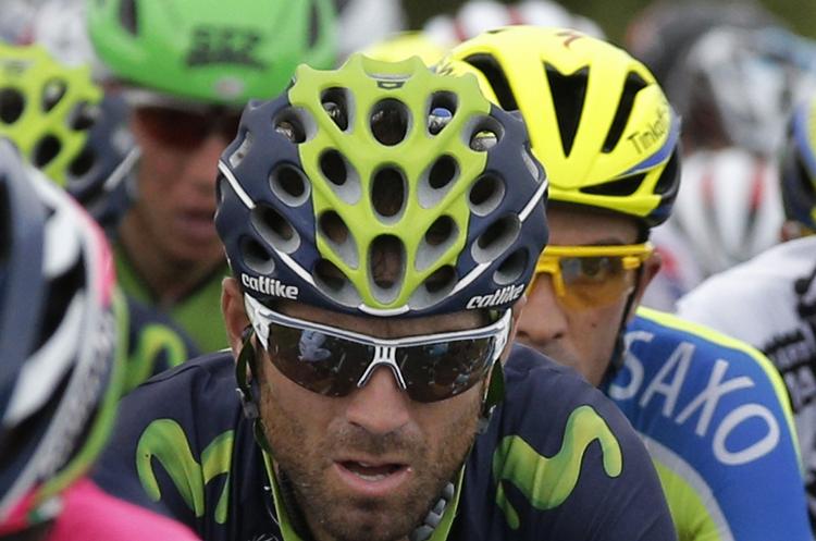Strid. Alejandro Valverde (forrest) skal hjælpe holdkammeraten Quintana til tops i Tour de France. 